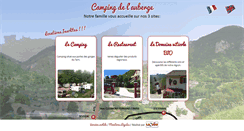 Desktop Screenshot of campingdelauberge.fr