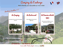 Tablet Screenshot of campingdelauberge.fr